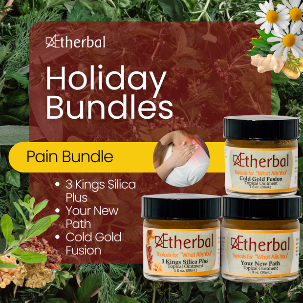 Holiday Relief & Recovery Trio Bundle - 3 Kings Silica Plus, Cold Gold Fusion, & Your New Path