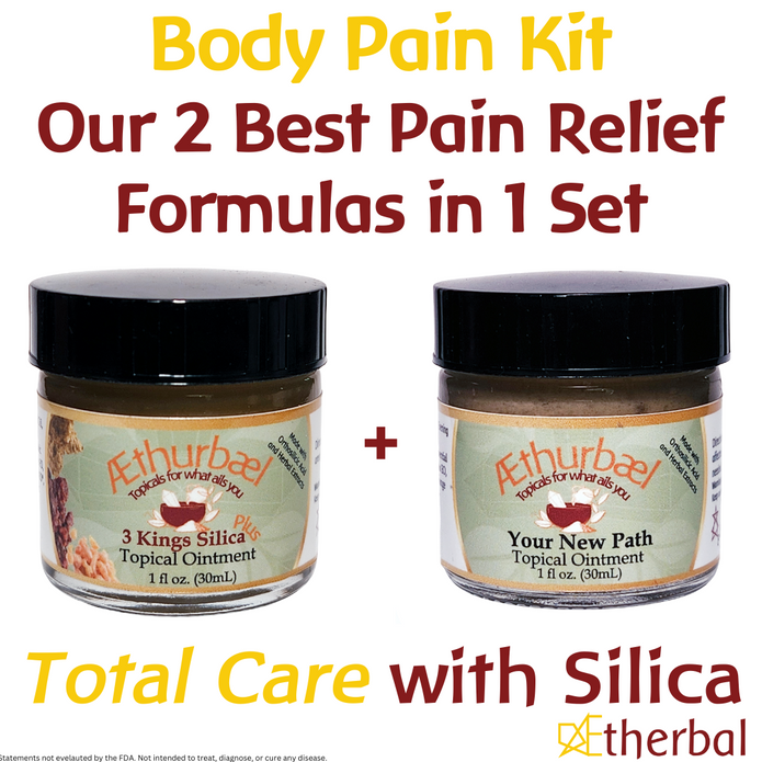 AEtherbal - Relieve Pain Naturally. Repair. Relief. Results. Combo Kit 1 oz jars - 2 pack