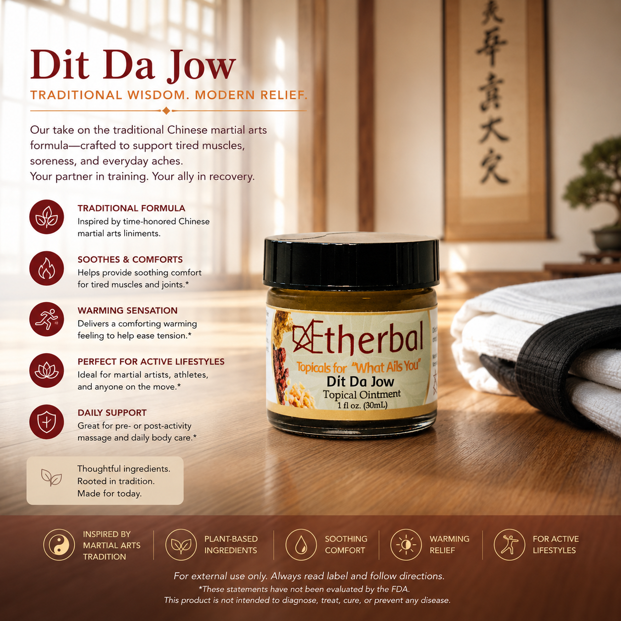 Dit Da Jow - For Bodies that take a beating - Traditional Chinese 