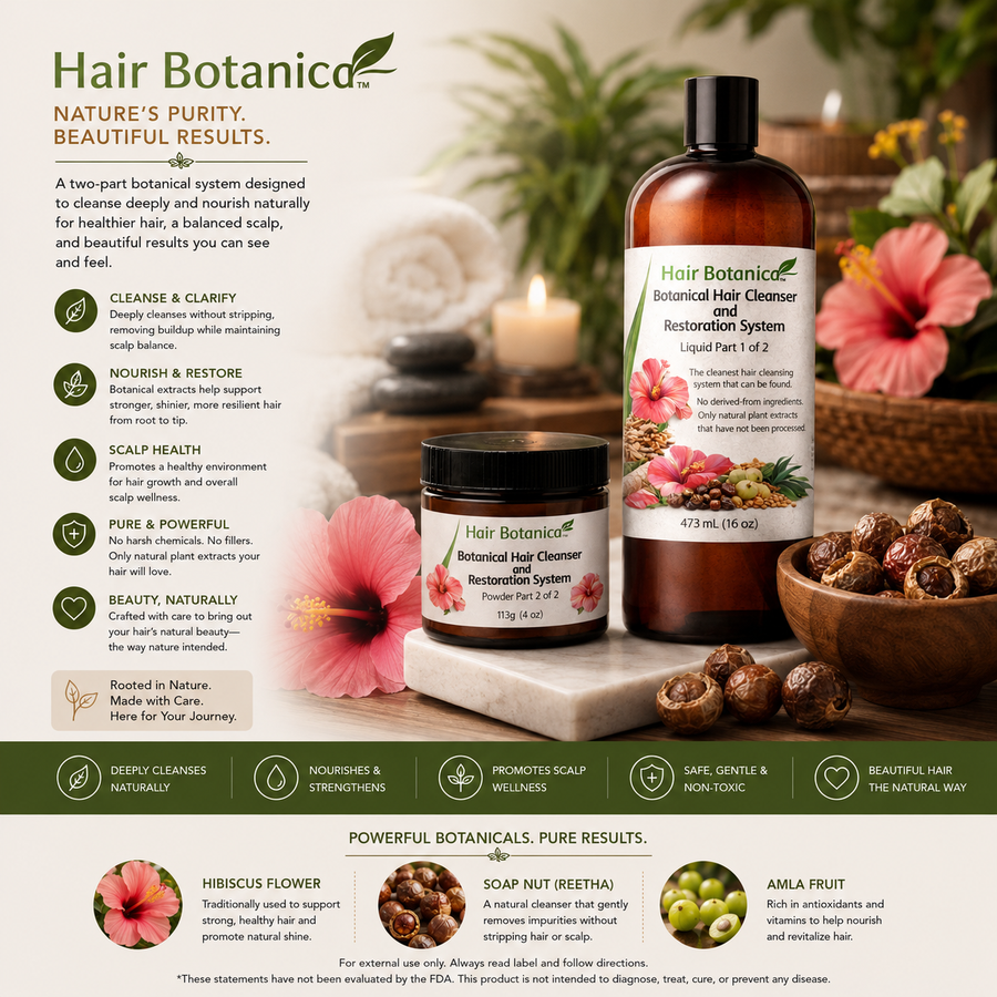Hair Botanica - Botanical Hair Cleanser & Restoration System