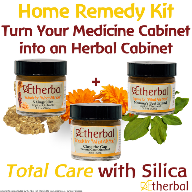 Home Herbal Remedy Kit 1oz jars - 3 pack