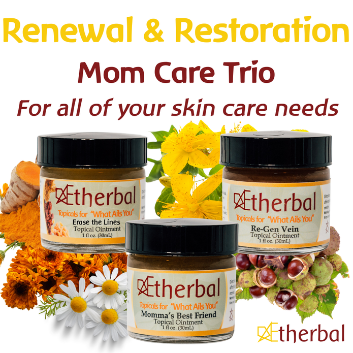 Renewal & Restoration Trio Bundle - Re Gen Vein, Erase the Lines, & Mom's Best Friend